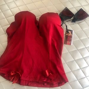 Plus Size Red Corset